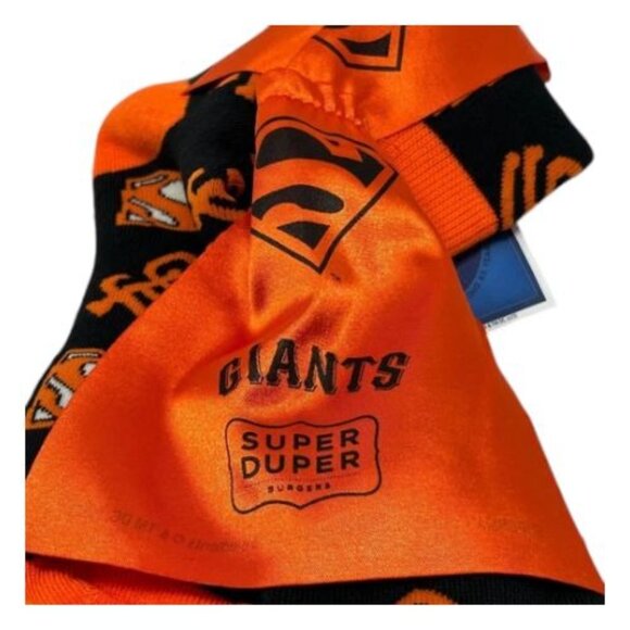 San Francisco Giants Superman Logo Socks Adult Large Black Orange Success Brands - Picture 4 of 16